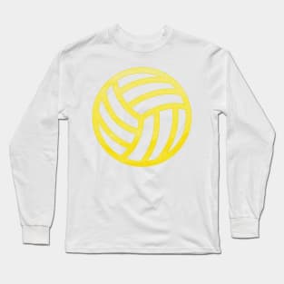 Volleyball Yellow Long Sleeve T-Shirt